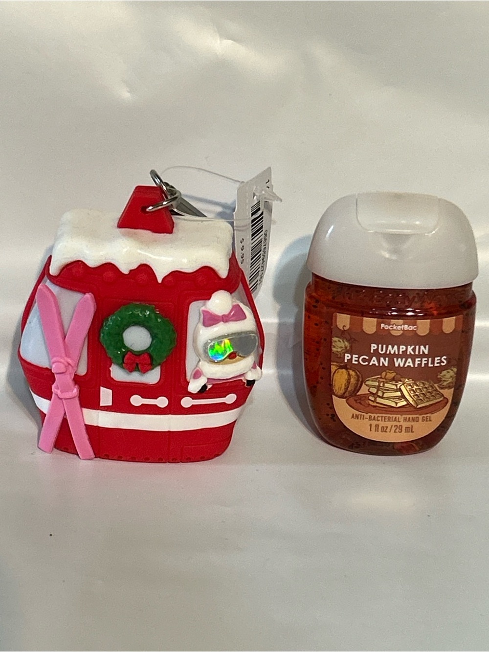 Bath & Body Works Ski Chalet PocketBac Holder with Pumpkin Pecan Waffle handgel